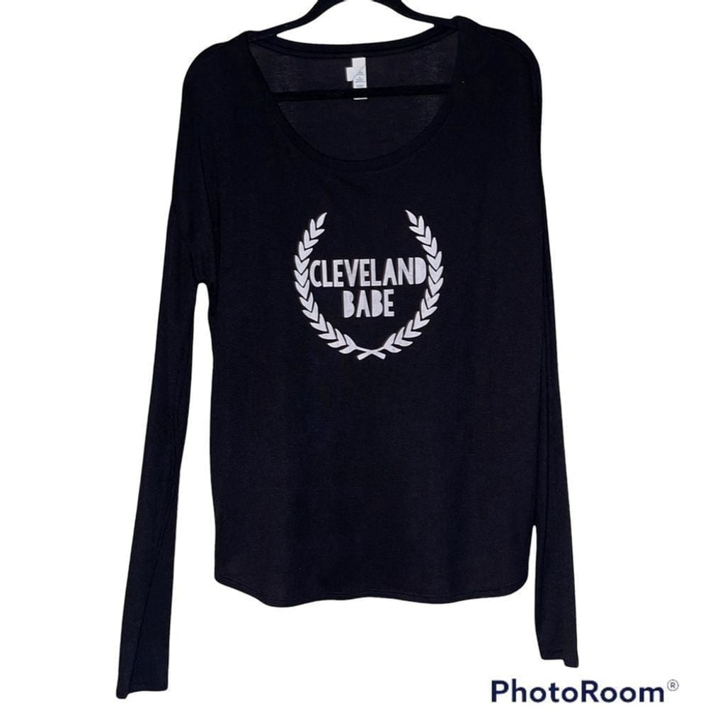BELLA | Cleveland Babe Black Long Sleeve Tee